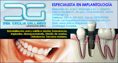 IMPLANTOLOGA DENTAL GUAYAQUIL